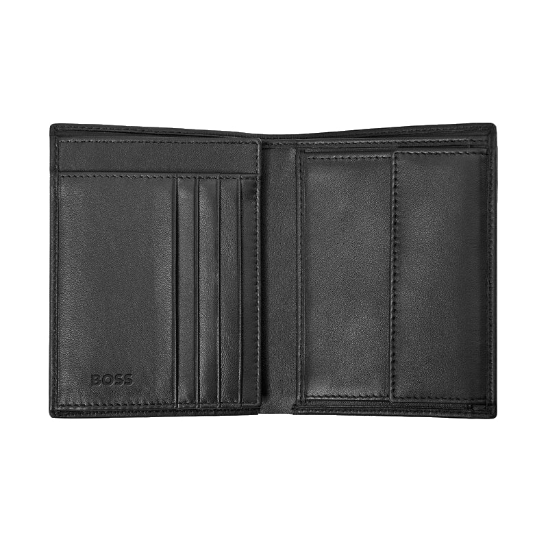HUGO BOSS Portefeuille Vertical porte-monnaie avec flap Classic Smooth
