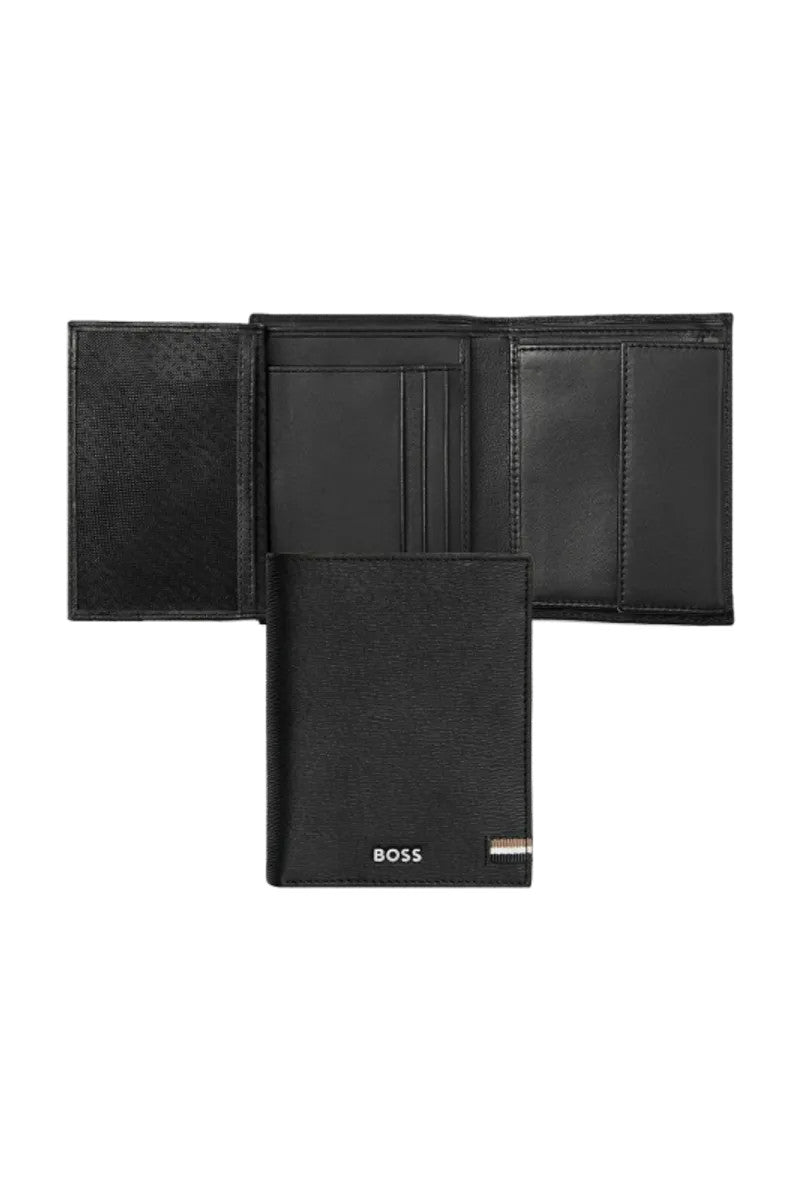 HUGO BOSS Portefeuille porte-monnaie avec flap Classic Smooth Black