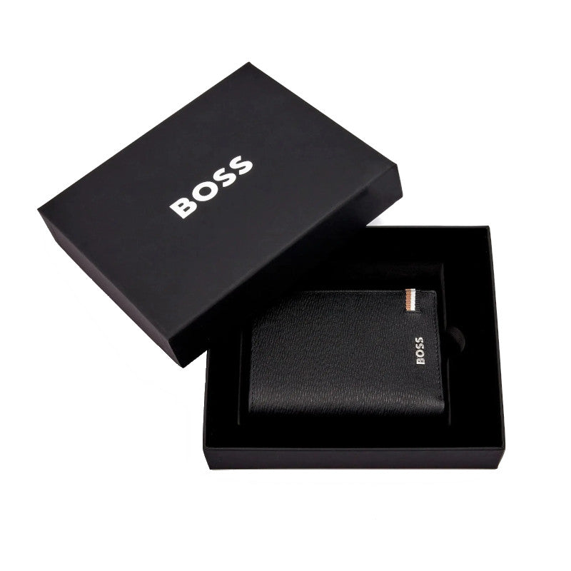 HUGO BOSS Portefeuille porte-monnaie avec flap Classic Smooth Black