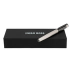 HUGO BOSS Stylo roller Engrenages chromés