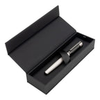 HUGO BOSS Stylo roller Engrenages chromés