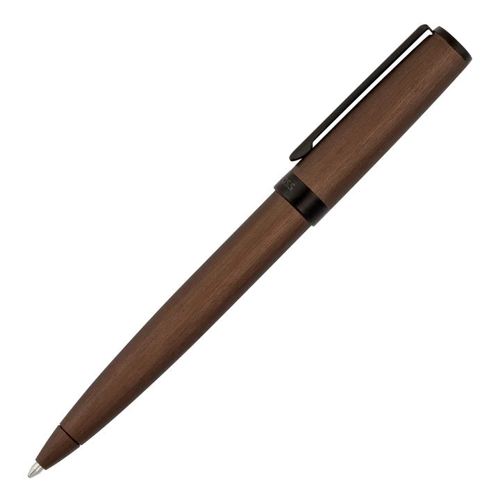 HUGO BOSS Stylo bille Gear Brushed Khaki