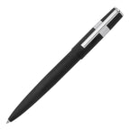 HUGO BOSS Stylo bille Motif engrenages rayé noir/chrome