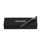 HUGO BOSS Stylo bille Motif engrenages rayé noir/chrome