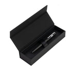 HUGO BOSS Stylo bille Motif engrenages rayé noir/chrome