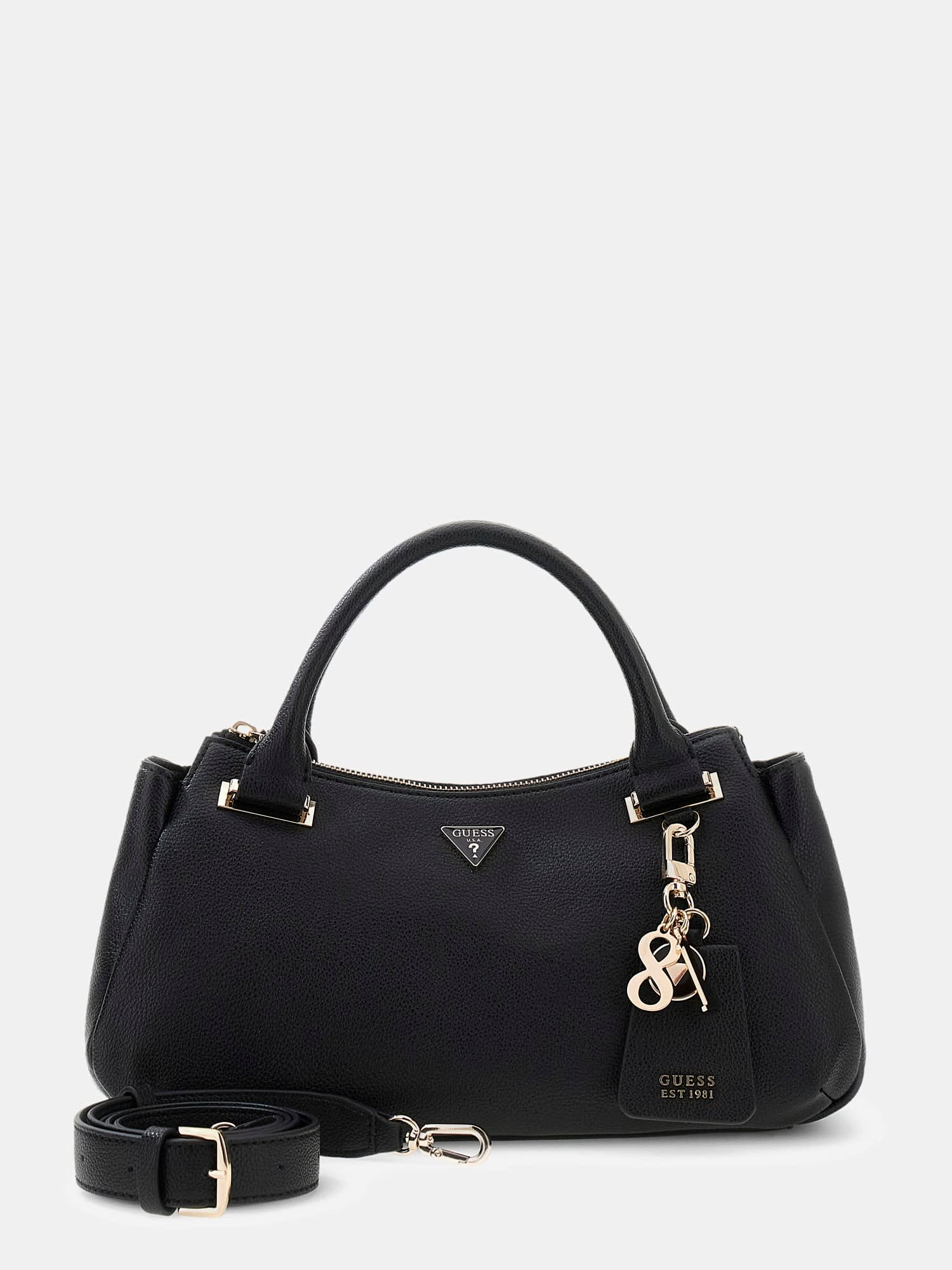 Noir - GUESS Sac à main Evie Triple Comp Satchel