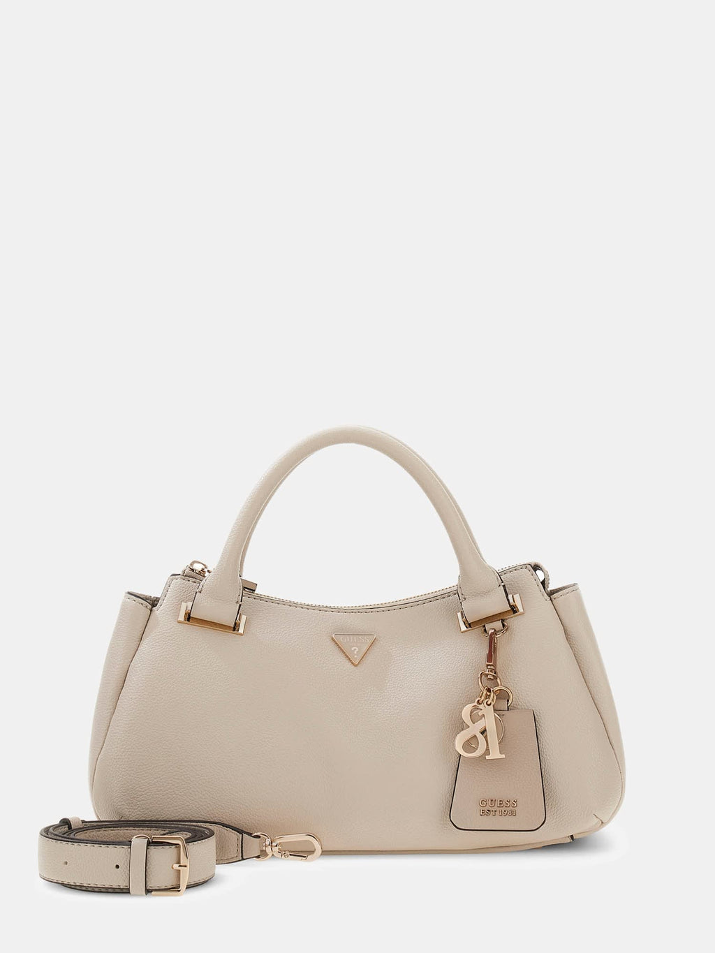 Beige - GUESS Sac à main Evie Triple Comp Satchel
