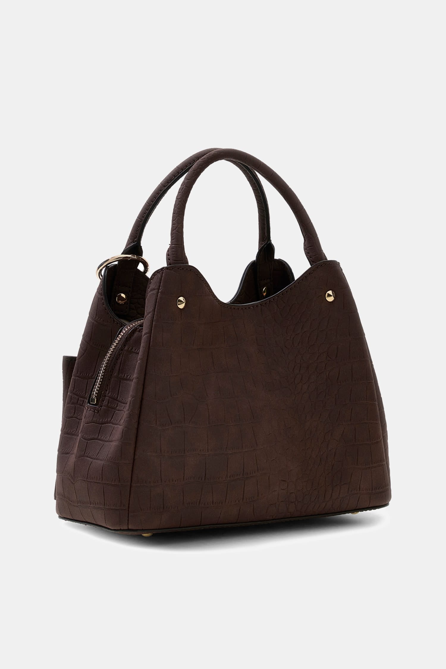 Espresso - GUESS Lorella Small Girlfriend Croco