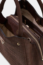 Espresso - GUESS Lorella Small Girlfriend Croco