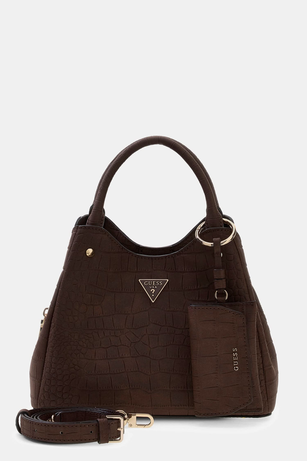 Espresso - GUESS Lorella Small Girlfriend Croco