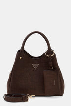 Espresso - GUESS Lorella Small Girlfriend Croco