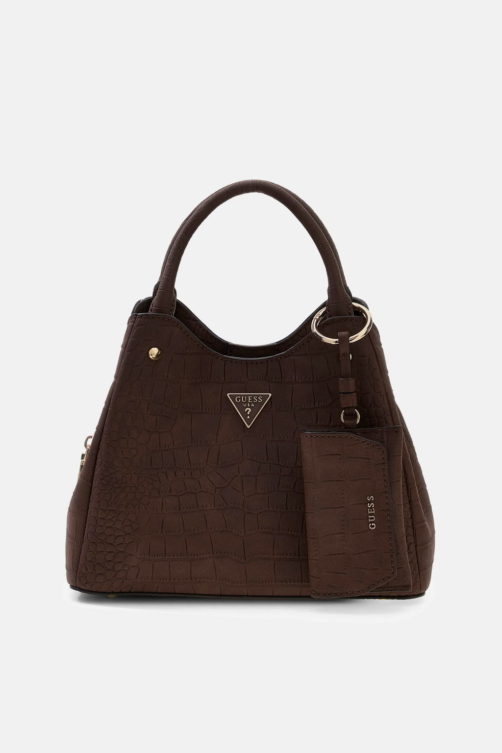 Espresso - GUESS Lorella Small Girlfriend Croco