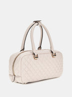 Stone - GUESS Sac à main Eco Rianee Satchel Stone
