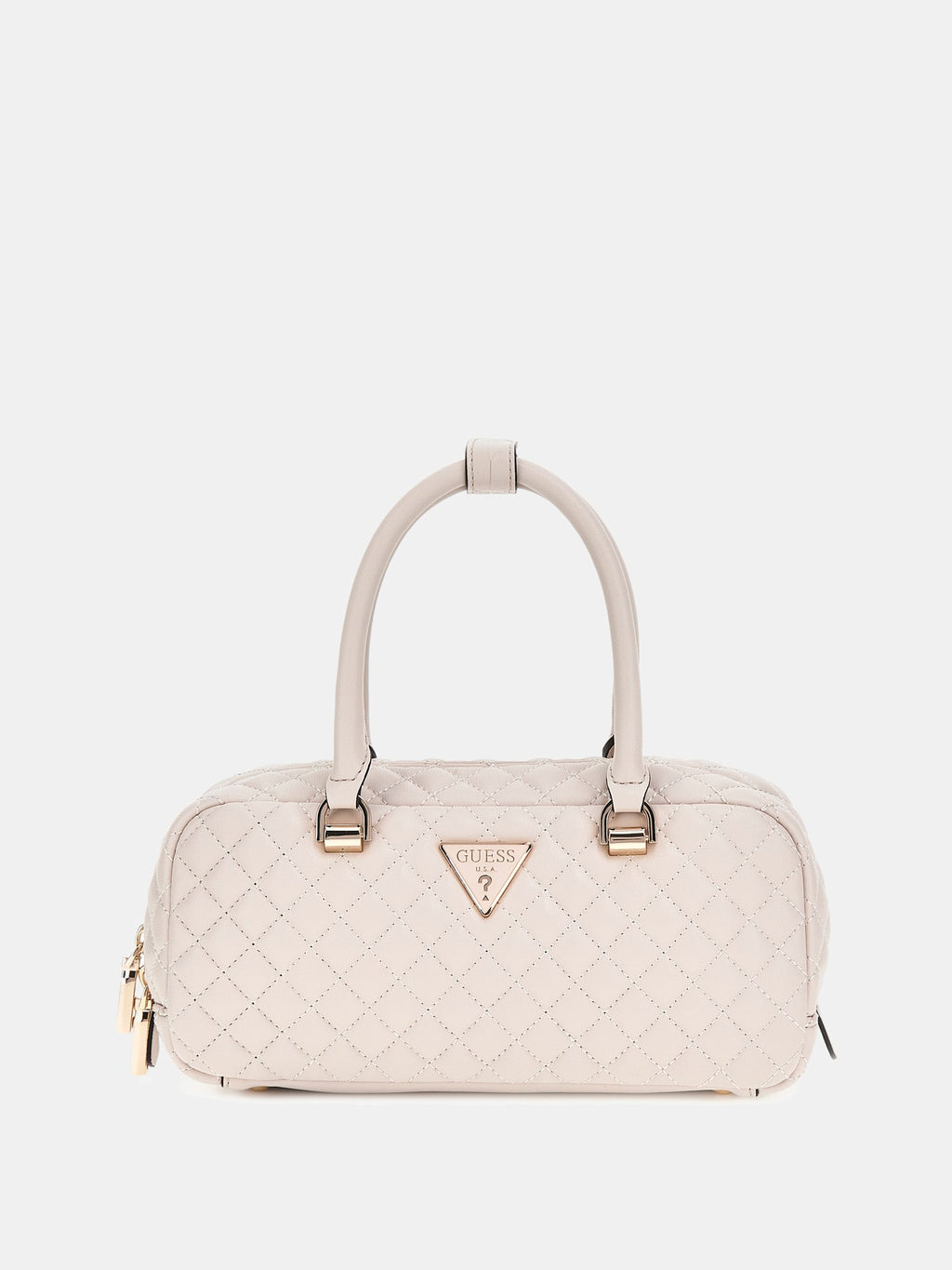 Stone - GUESS Sac à main Eco Rianee Satchel Stone