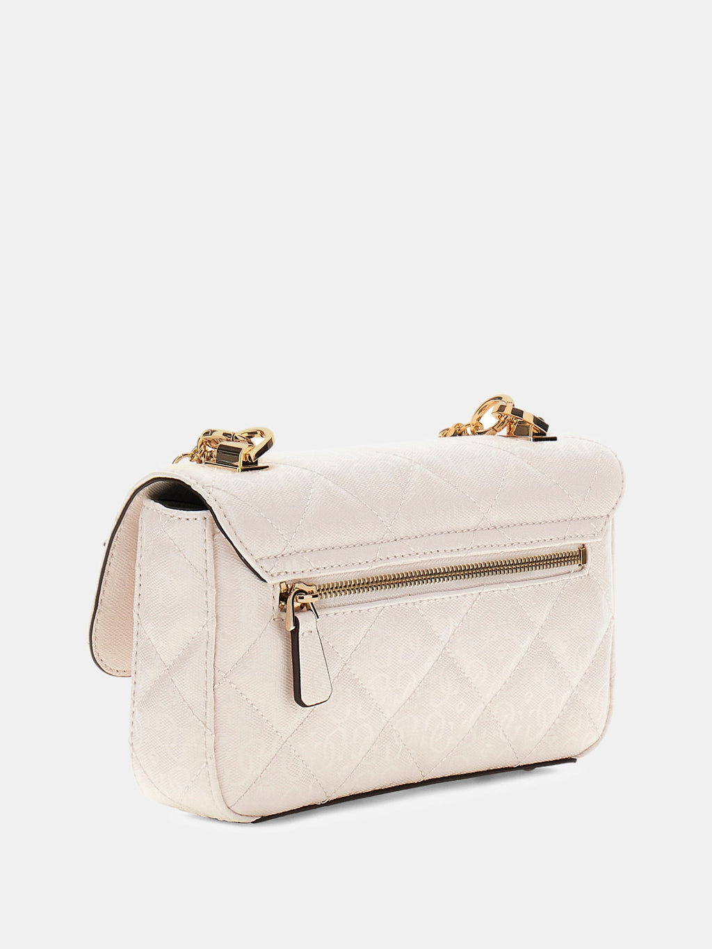 Crème - GUESS Sac à bandoulière Libby Flap Crossbody