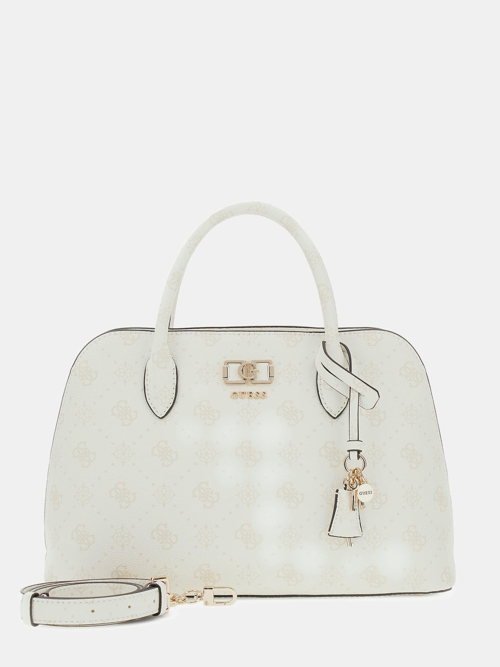 Ecru - GUESS Sac à main Emelie Logo