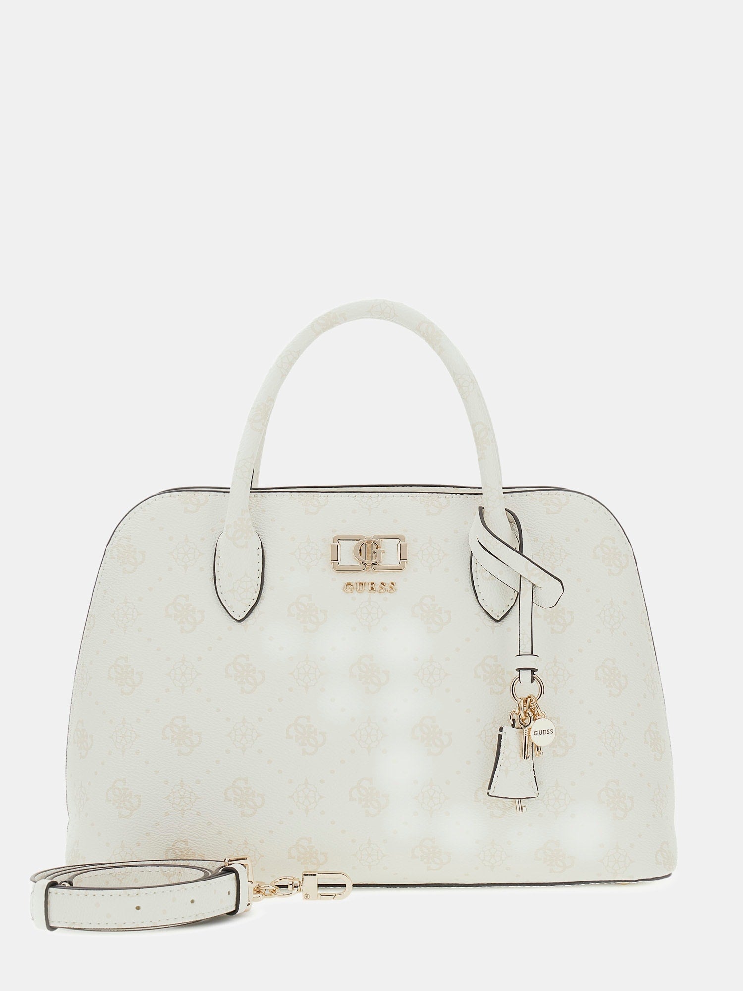 Ecru - GUESS Sac à main Emelie Logo