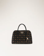 Espresso - GUESS Sac à main Emelie Logo Two Comp Satchel