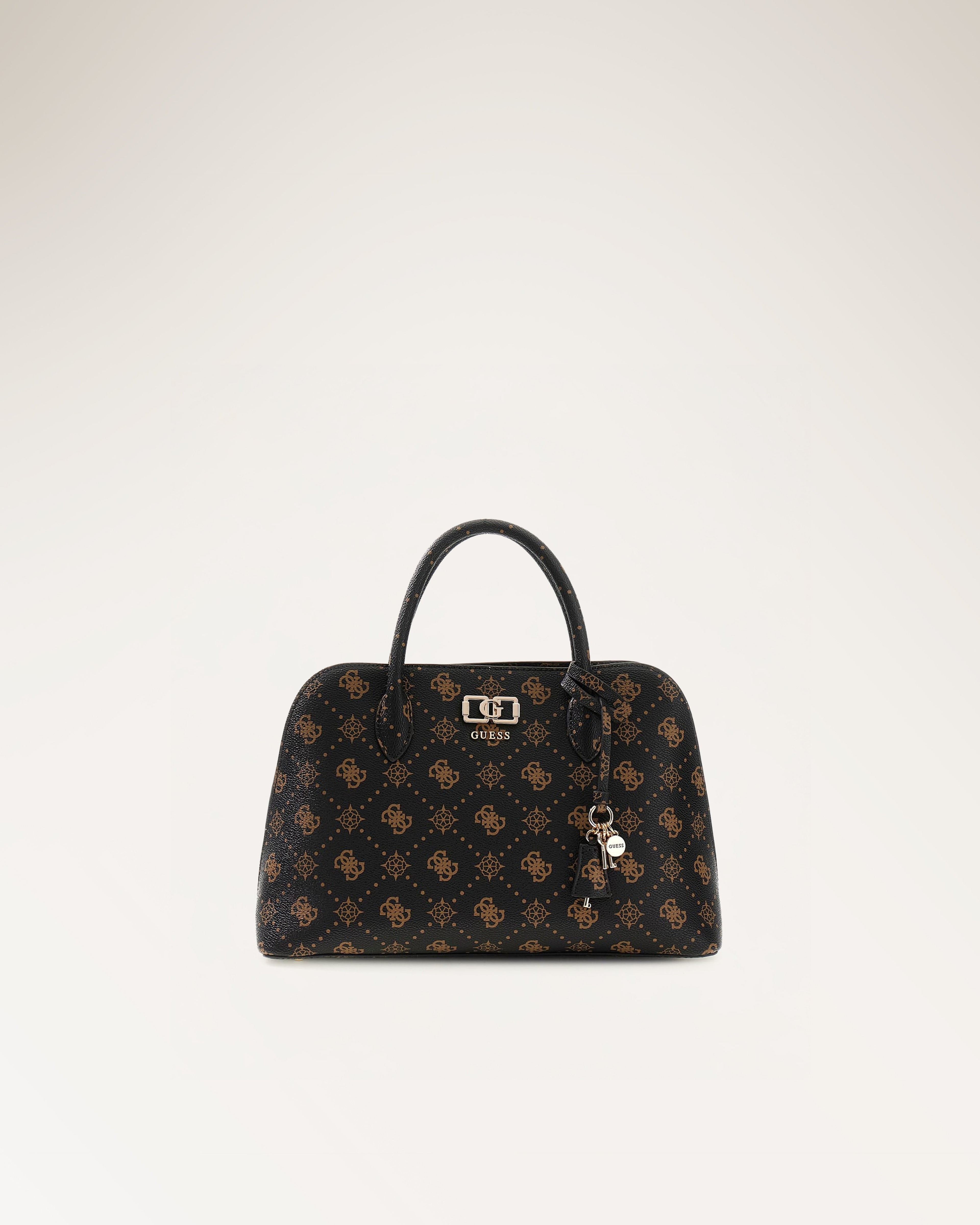 Espresso - GUESS Sac à main Emelie Logo Two Comp Satchel