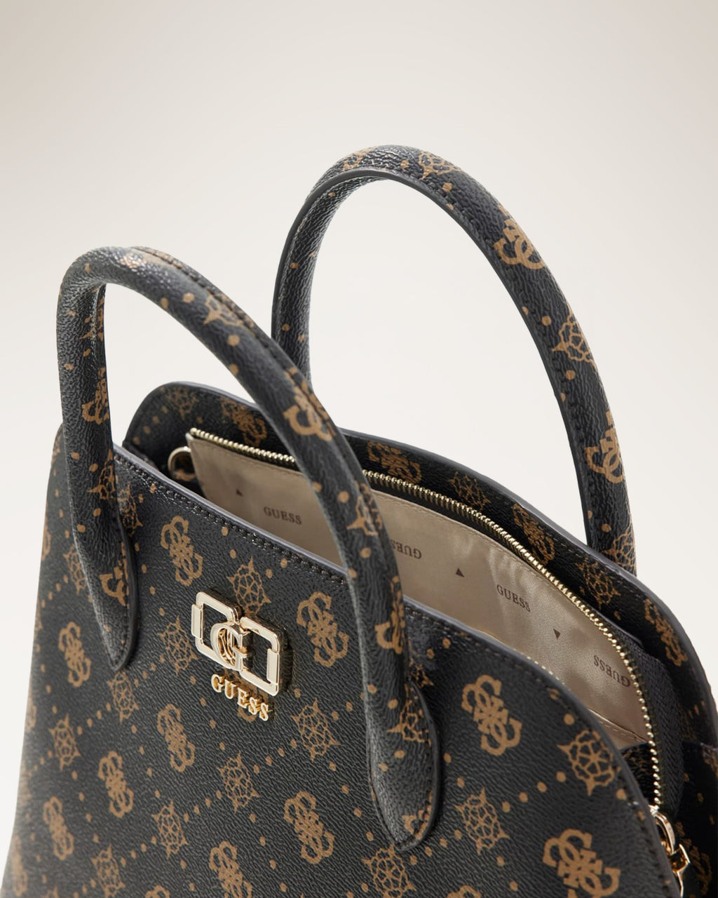 Espresso - GUESS Sac à main Emelie Logo Two Comp Satchel