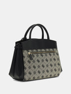 Noir - GUESS Sac à main Melinda Logo Tri Comp Satchel