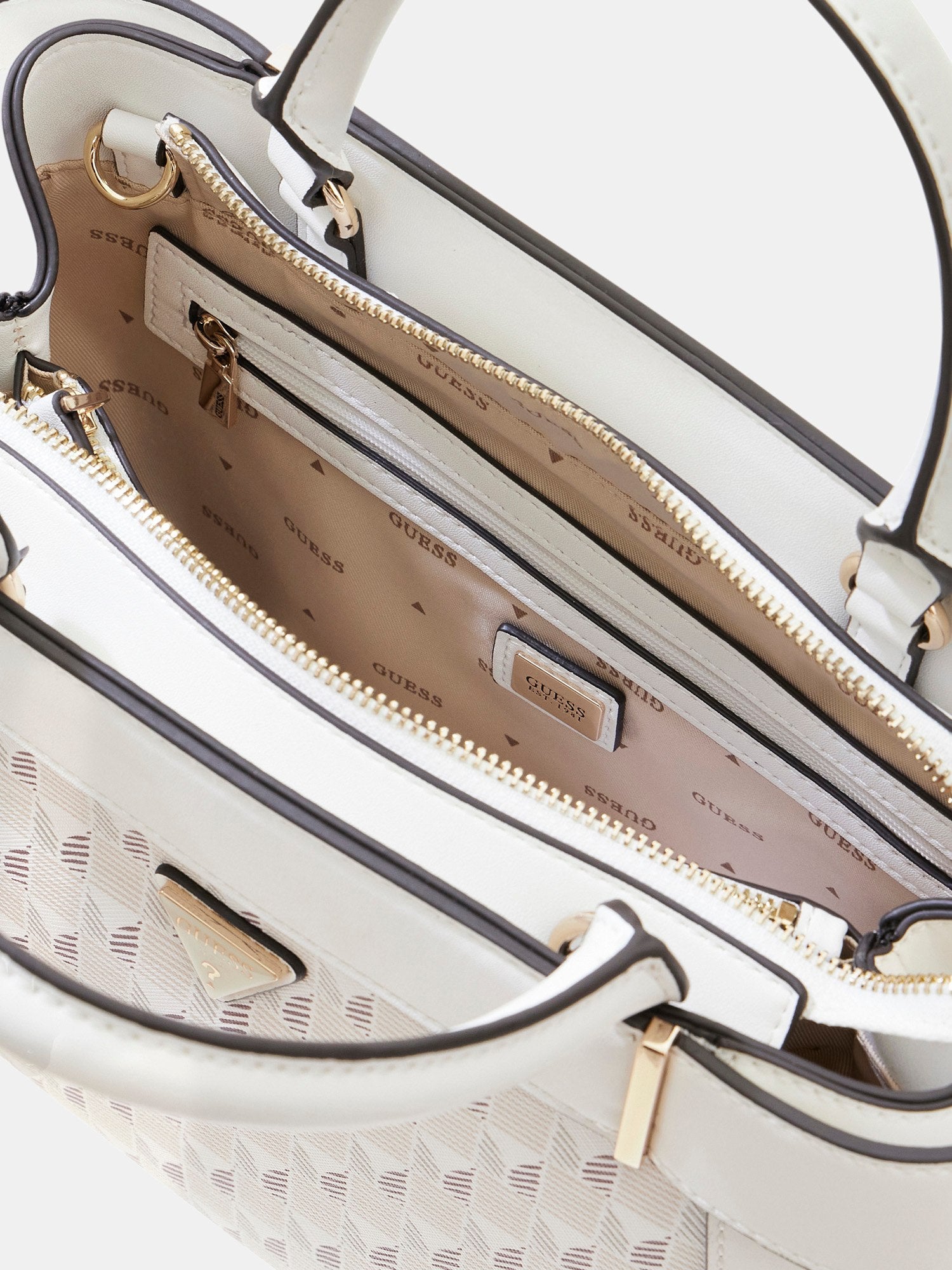 Steel - GUESS Sac à main G Wave II Satchel