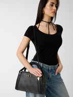 Coal - GUESS Sac à main Karnilla Logo