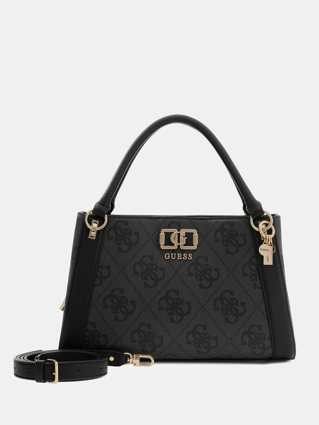 Coal - GUESS Sac à main Karnilla Logo