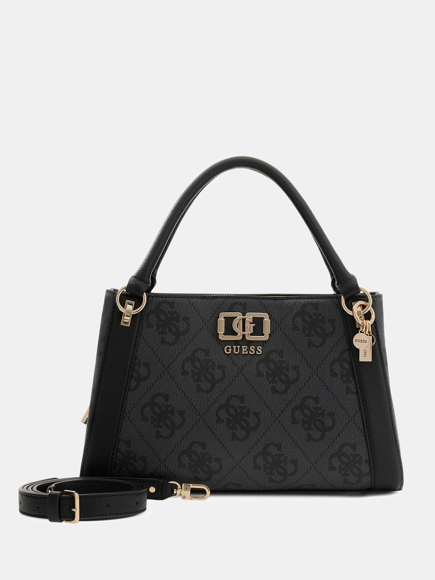 Coal - GUESS Sac à main Karnilla Logo