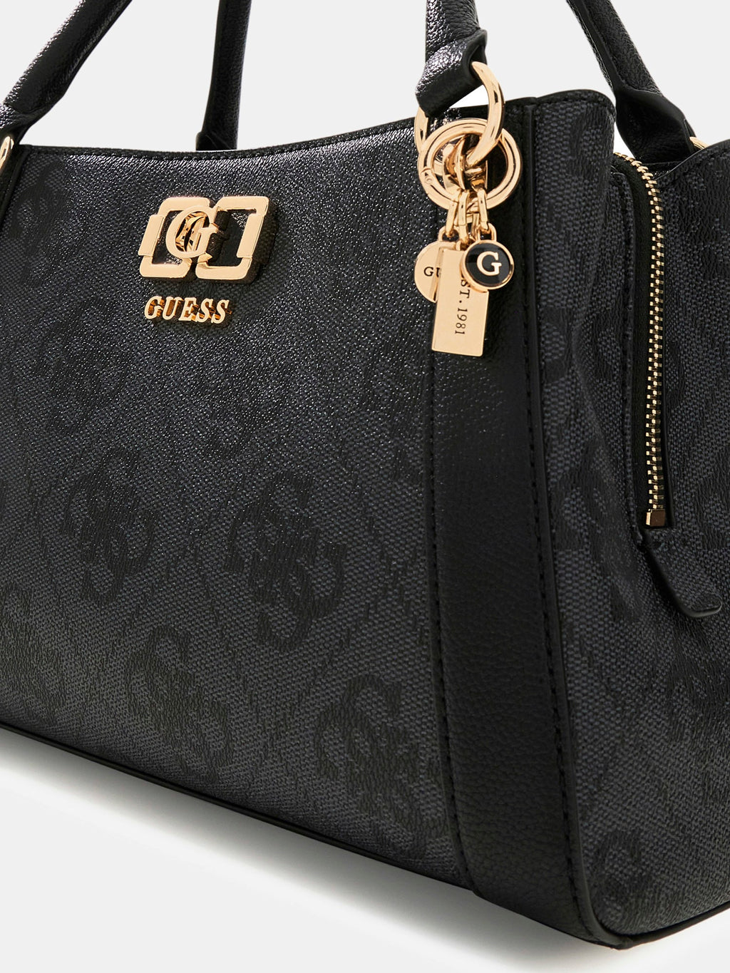 Coal - GUESS Sac à main Karnilla Logo