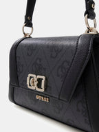 Coal - GUESS Sac à bandoulière Karnilla Logo Flap Shoulder