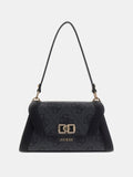 Coal - GUESS Sac à bandoulière Karnilla Logo Flap Shoulder