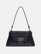 Coal - GUESS Sac à bandoulière Karnilla Logo Flap Shoulder