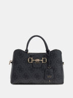 Noir - GUESS Sac à main Janie Logo Girlfriend Satchel