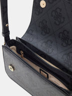Noir - GUESS Sac à bandoulière Janie Logo Convertible Xbody