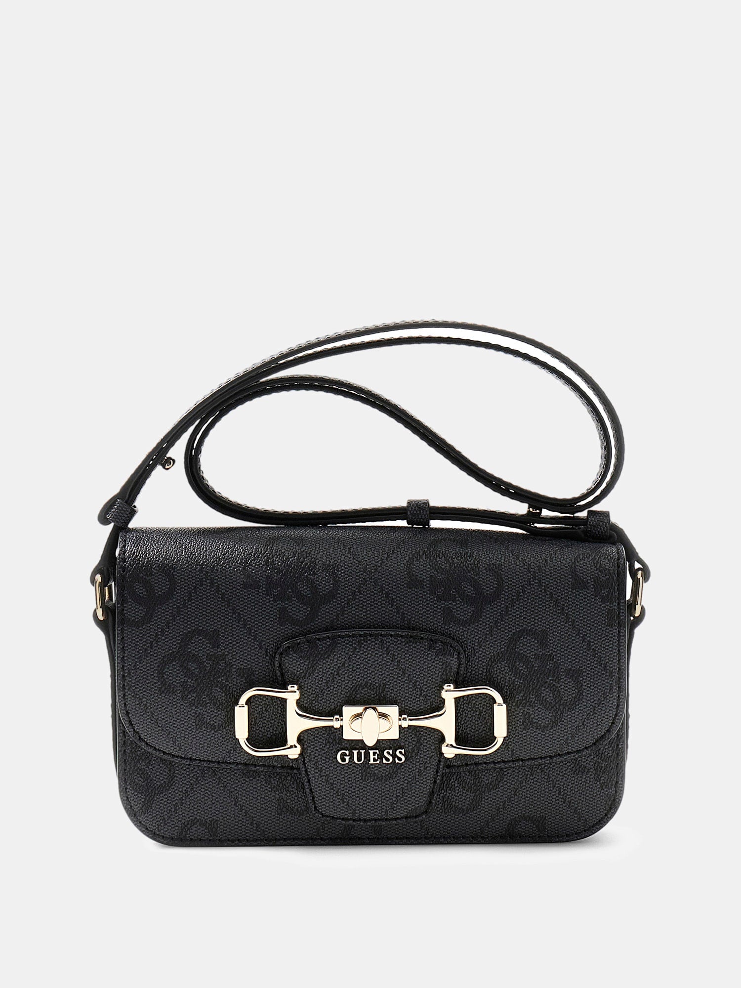 Noir - GUESS Sac à bandoulière Janie Logo Convertible Xbody