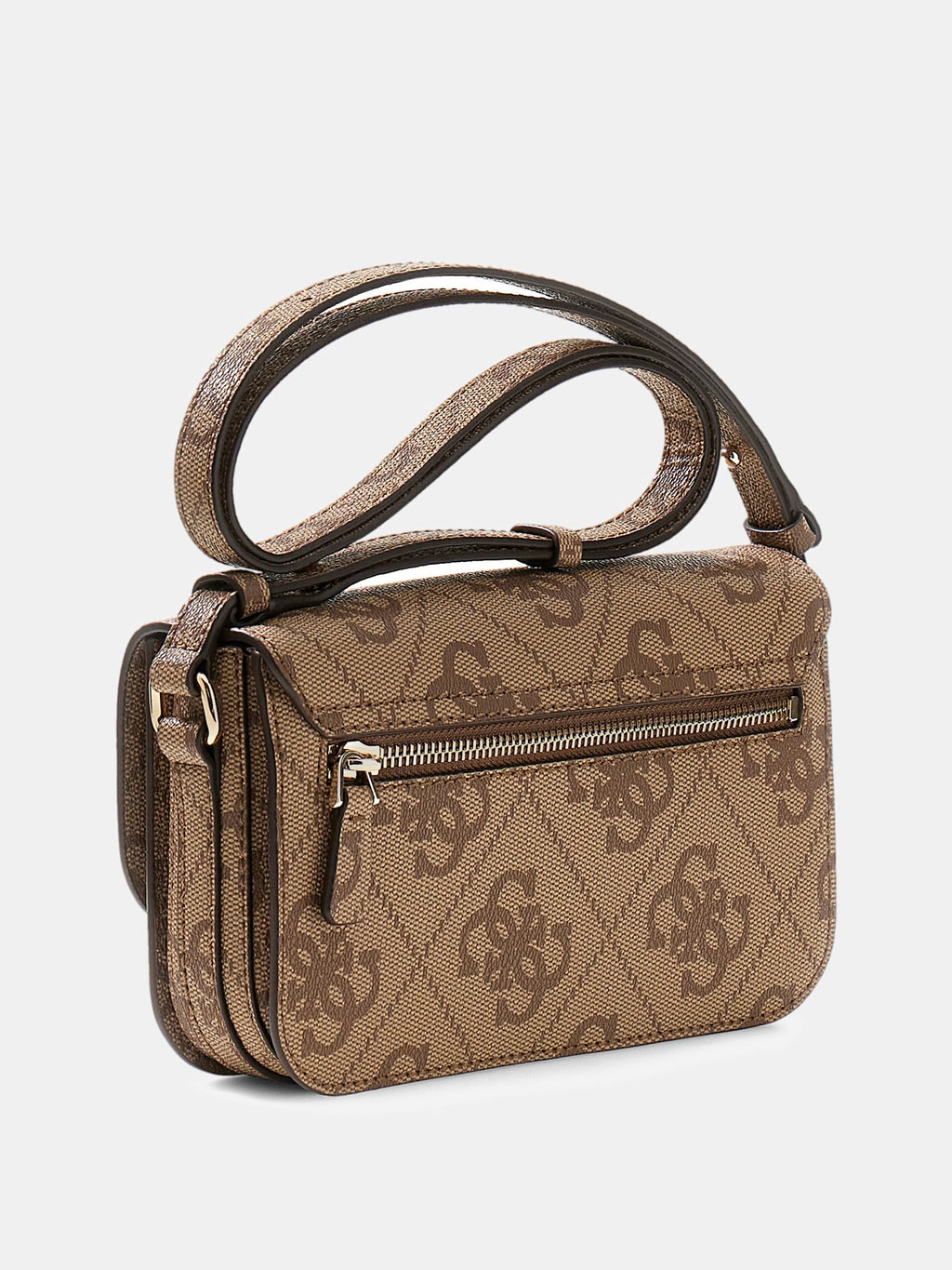 Beige - GUESS Sac à bandoulière Janie Logo Convertible Xbody