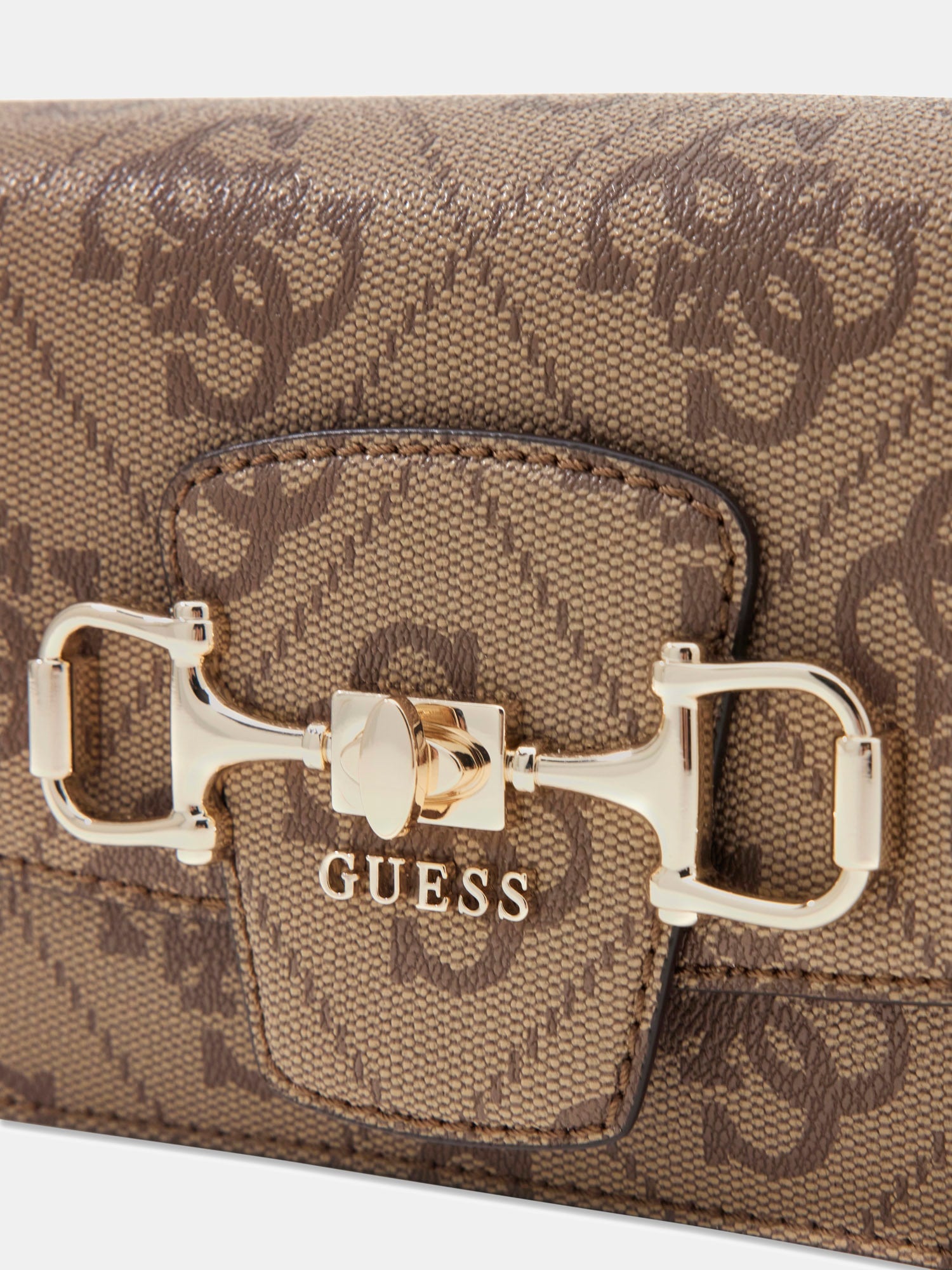 Beige - GUESS Sac à bandoulière Janie Logo Convertible Xbody
