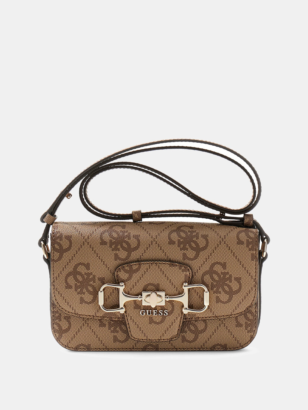 Beige - GUESS Sac à bandoulière Janie Logo Convertible Xbody