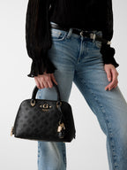 Noir - GUESS Sac à main Dita Dome Satchel
