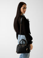 Noir - GUESS Sac à main Dita Dome Satchel