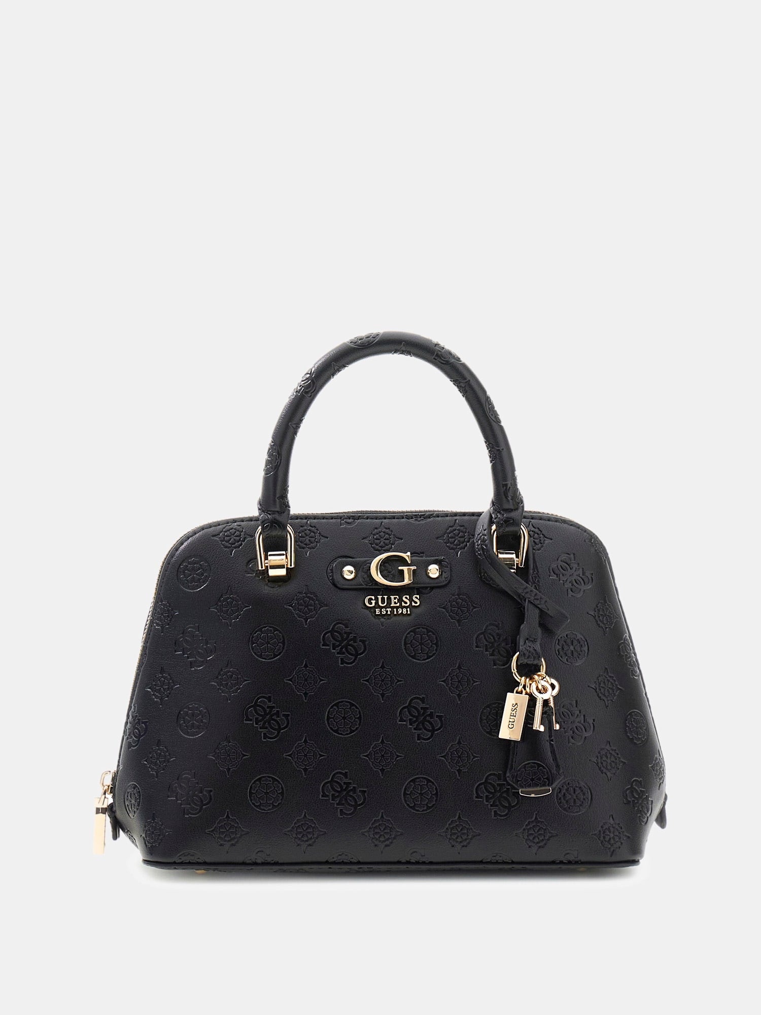 Noir - GUESS Sac à main Dita Dome Satchel