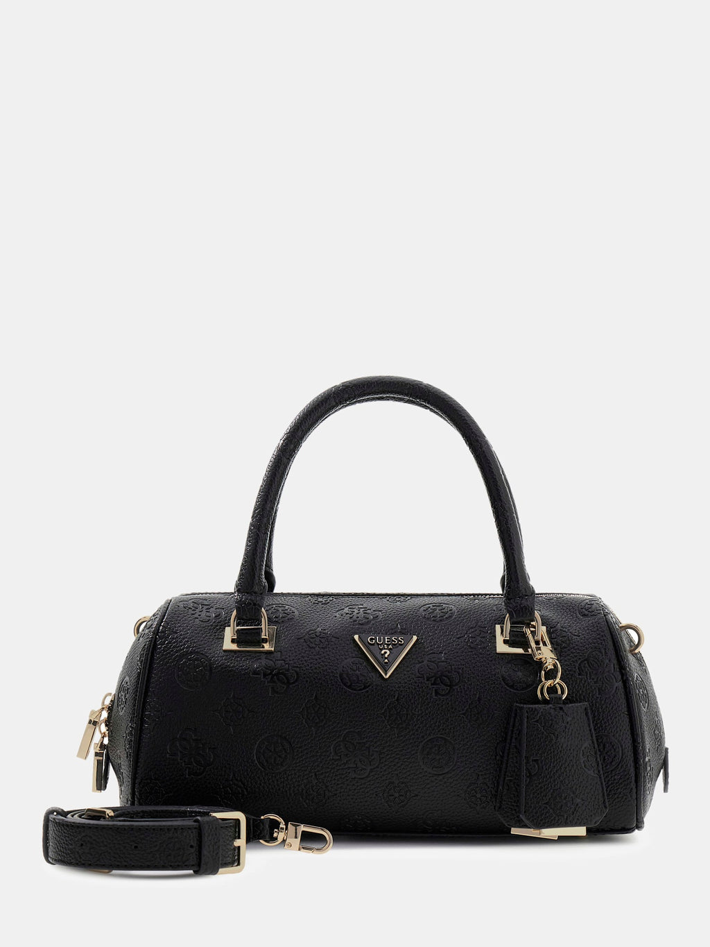 Noir - GUESS Sac à main Cresidia II Box Satchel