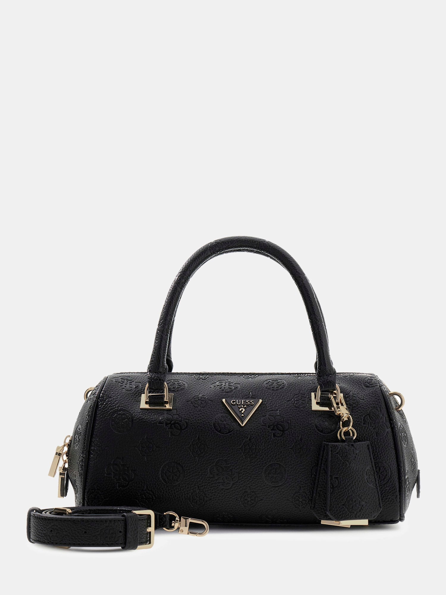 Noir - GUESS Sac à main Cresidia II Box Satchel