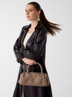 Dark Taupe - GUESS Sac à main Cresidia II Box Satchel
