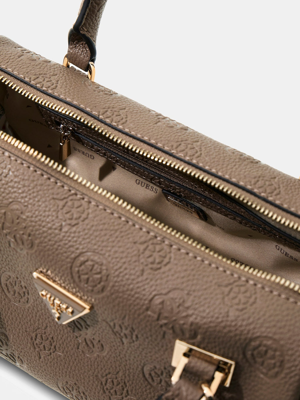 Dark Taupe - GUESS Sac à main Cresidia II Box Satchel