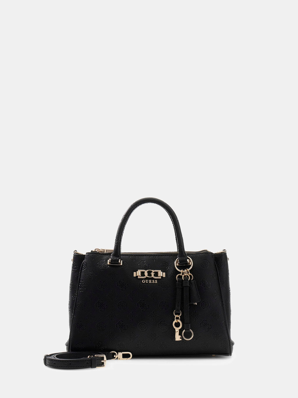 Noir - GUESS Sac à main Anise Triple Comp Satchel