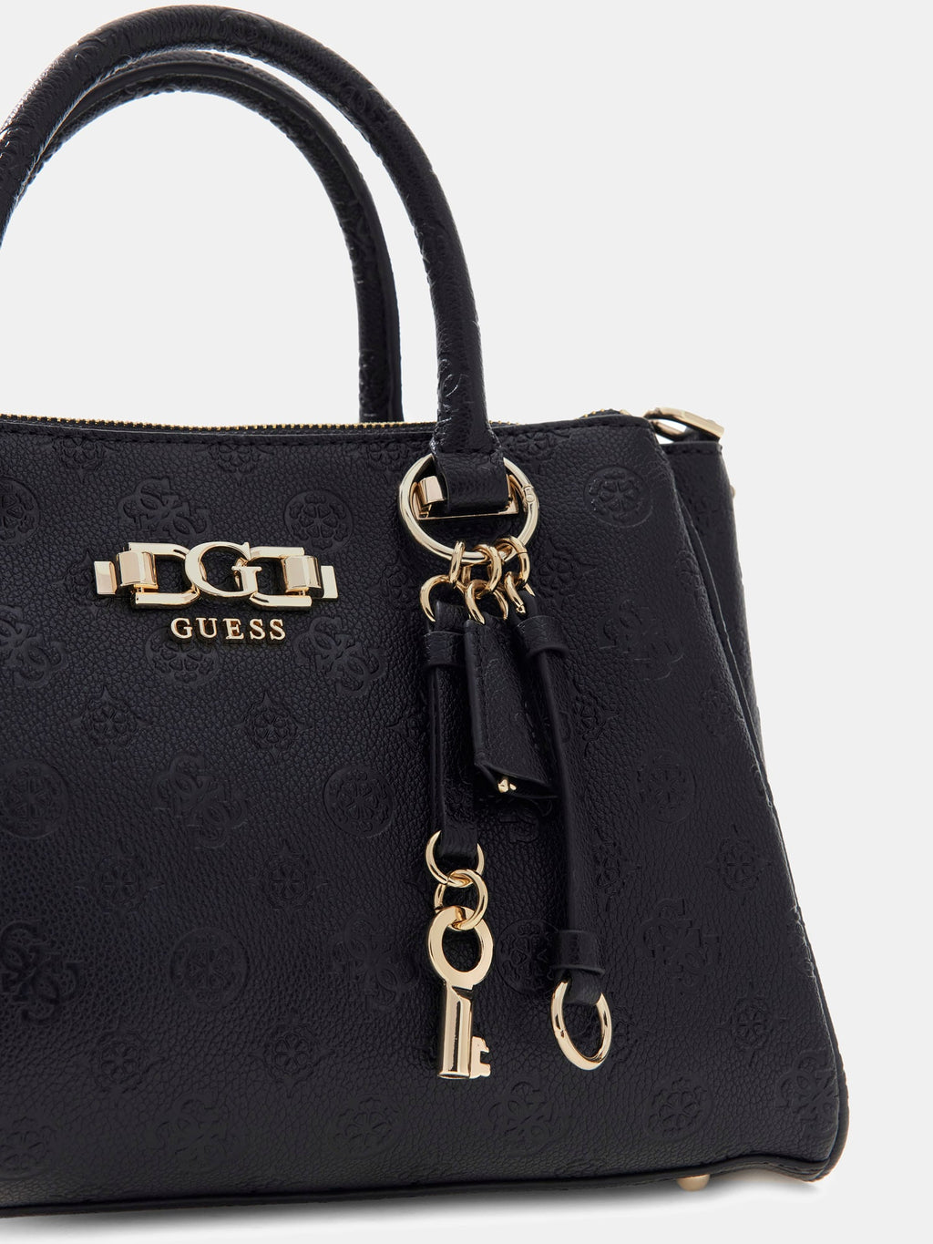 Noir - GUESS Sac à main Anise Triple Comp Satchel