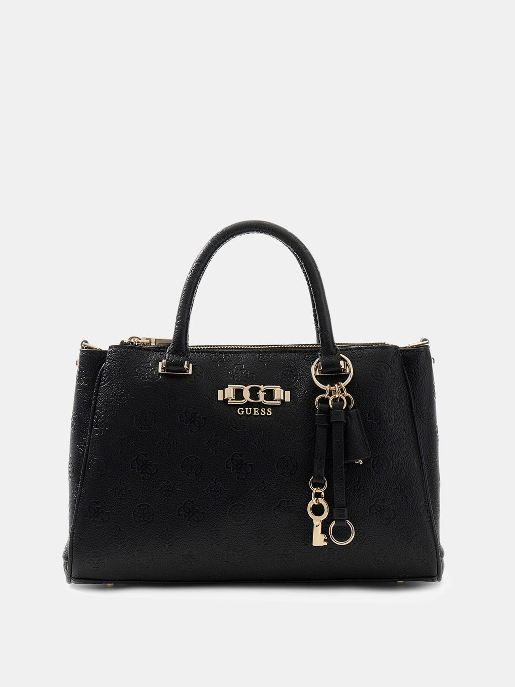 Noir - GUESS Sac à main Anise Triple Comp Satchel