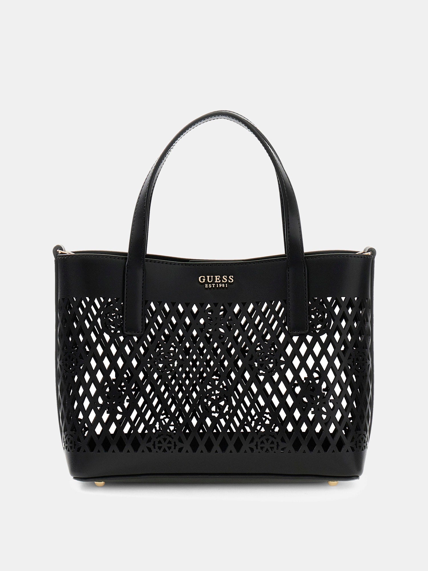Noir - GUESS Sac à main Mini Letty 2 in 1 Tote